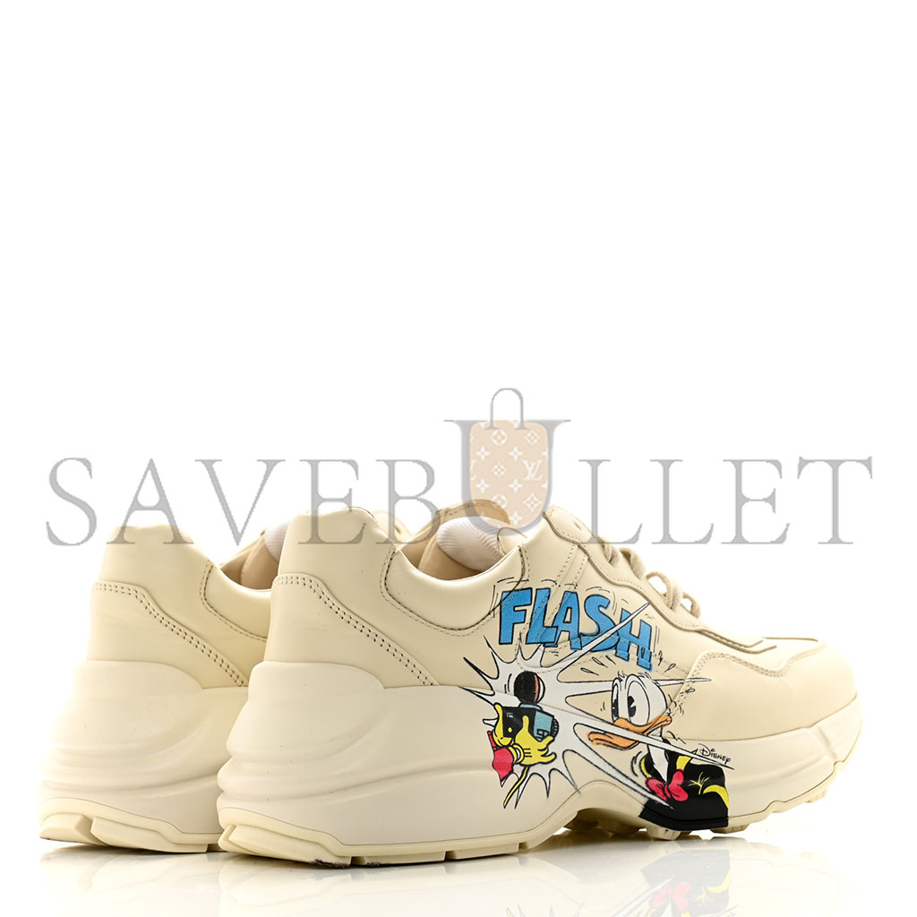 GUCCI X DISNEY CALFSKIN DONALD DUCK RHYTON SNEAKERS 646509